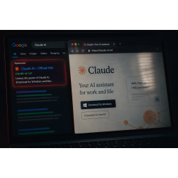 Lažni Claude AI sajtovi preko Google oglasa šire malver